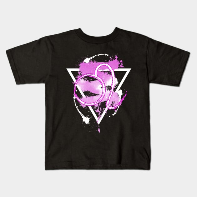 Leo - Pink Sky Kids T-Shirt by Scailaret